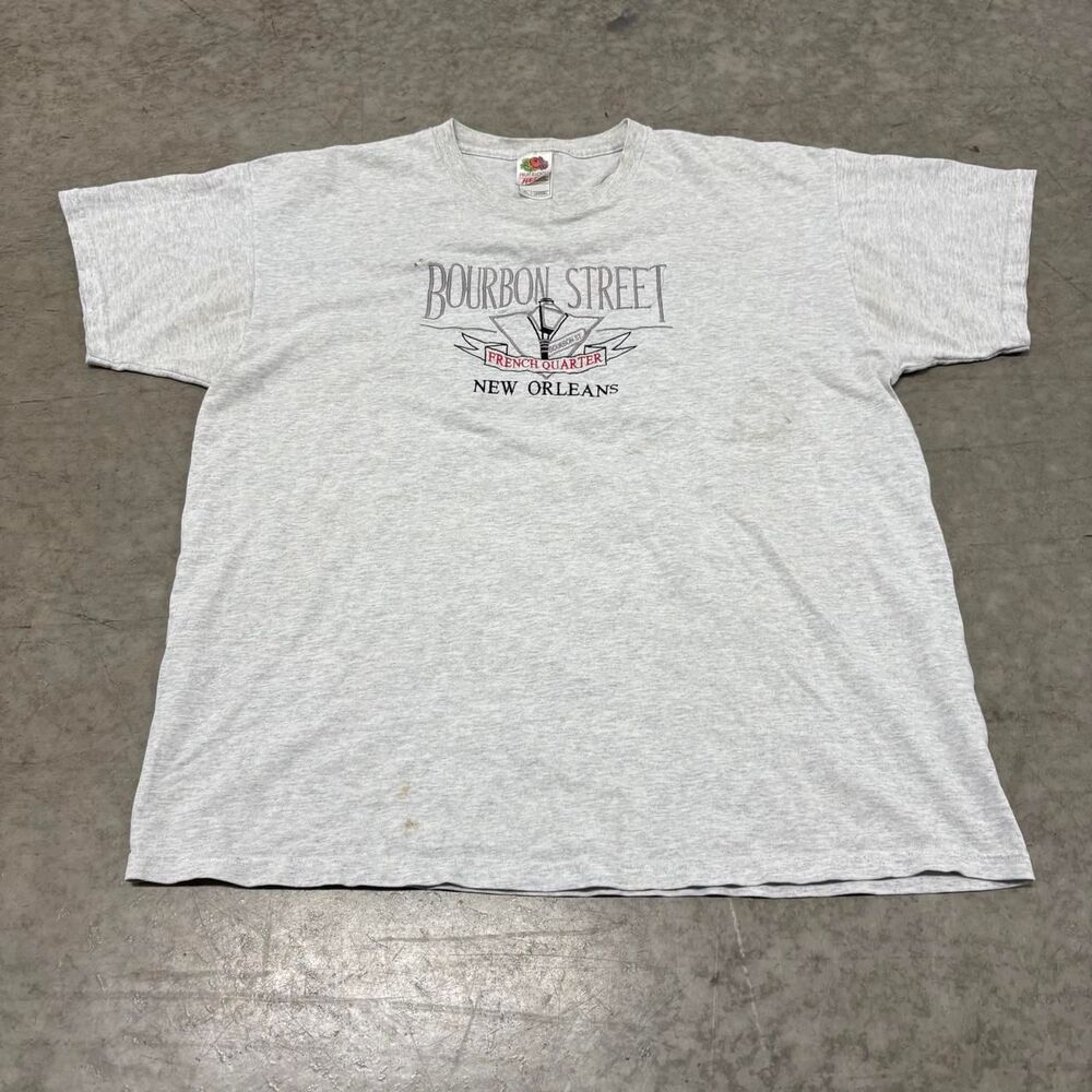 American-vintage Men's Grey and White T-shirt
